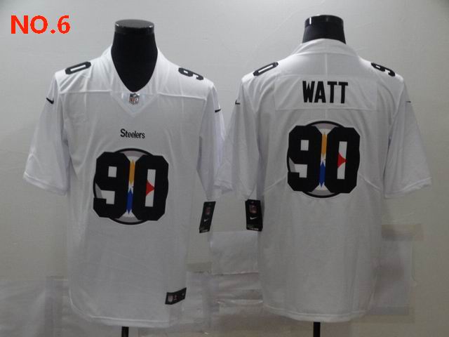 Men's Pittsburgh Steelers #90 T.J. Watt Jersey NO.6;